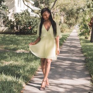 Mini Dress with Pleats